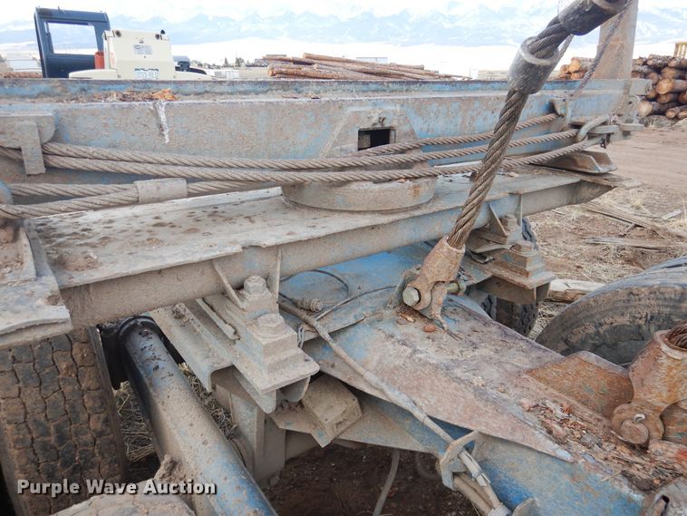 image for item GE9374 1994 Kenworth T800 log loader truck with trailer