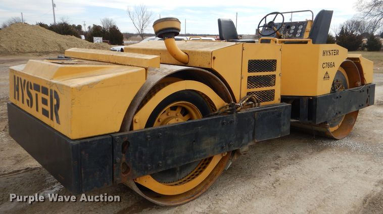 image for item GG9724 Hyster C766A vibratory double drum roller