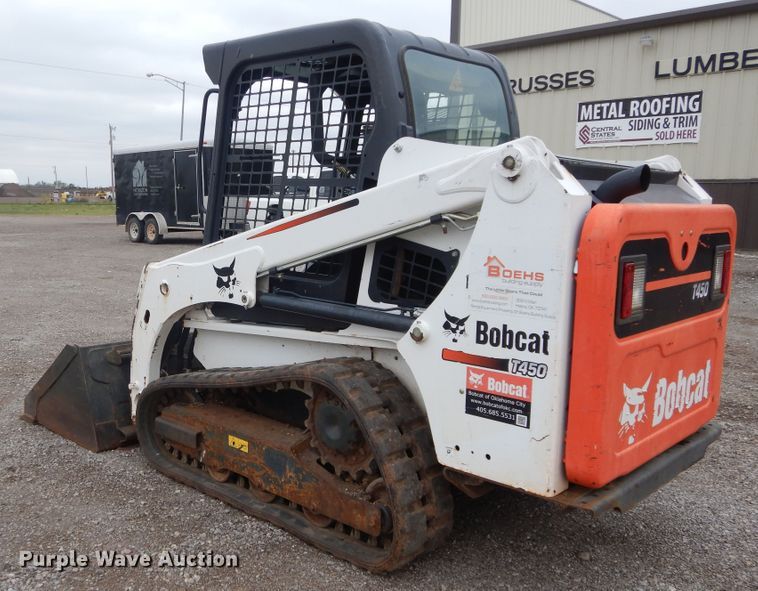 image for item GK9213 2016 Bobcat T450  tracked skid steer loader