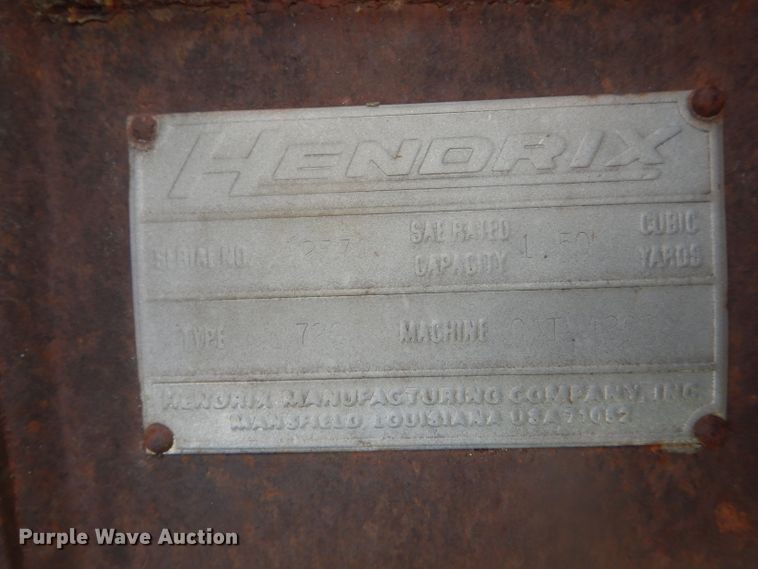 image for item GO9636 Hendrix 72"W excavator bucket