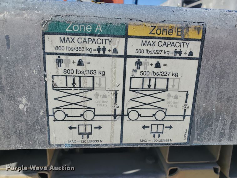image for item GU9976 2007 JLG 2630ES  scissor lift