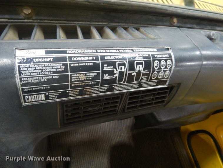 image for item GW9795 1993 Ford L8000 truck with Big John tree transplanter