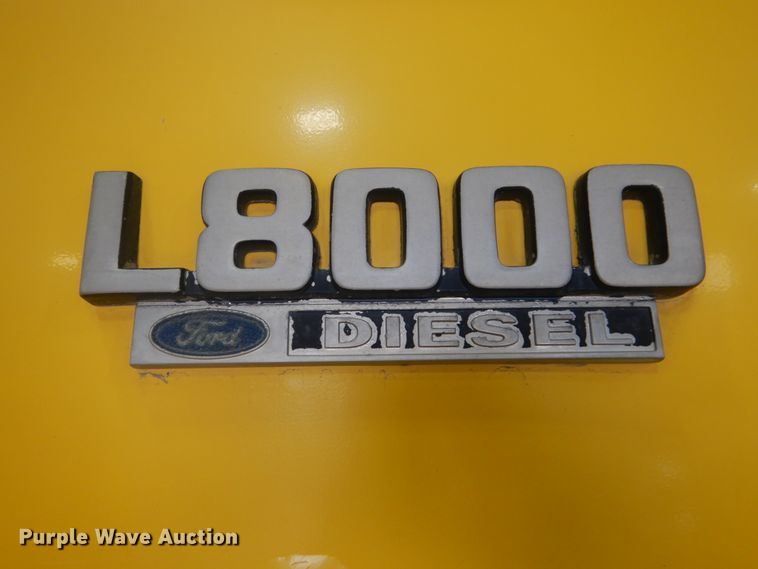 image for item GW9795 1993 Ford L8000 truck with Big John tree transplanter