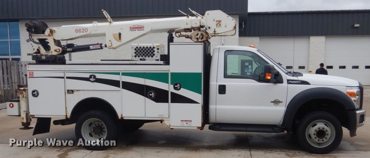 image for item GW9805 2014 Ford F550 Super Duty service truck with crane