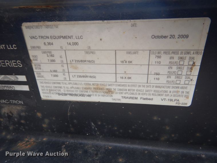 image for item GW9809 2010 Vermeer Air 855SDT vacuum excavator