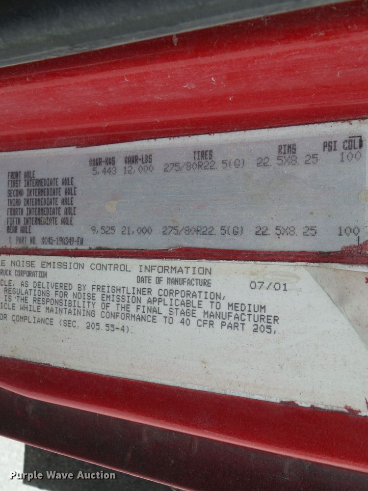 image for item GX9053 2001 Sterling Acterra oil distributor truck