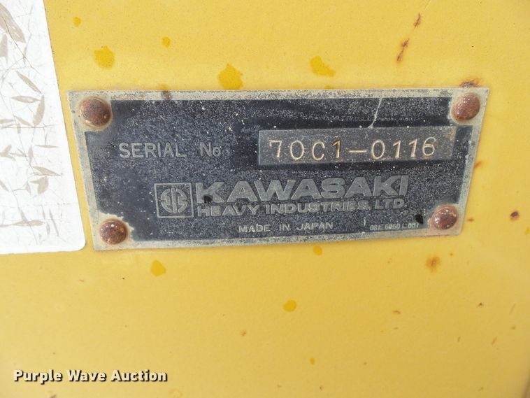 image for item GX9054 1990 Kawasaki 70Z II  wheel loader