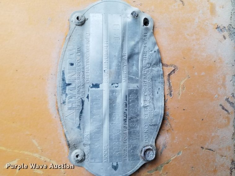 image for item GY9165 Hyundai Robex 360LC excavator