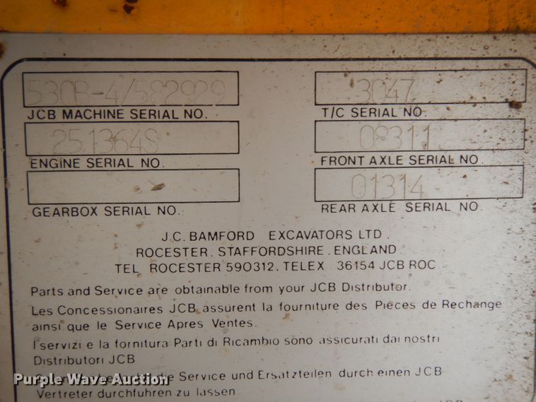 image for item GY9202 JCB 530BHL  telehandler