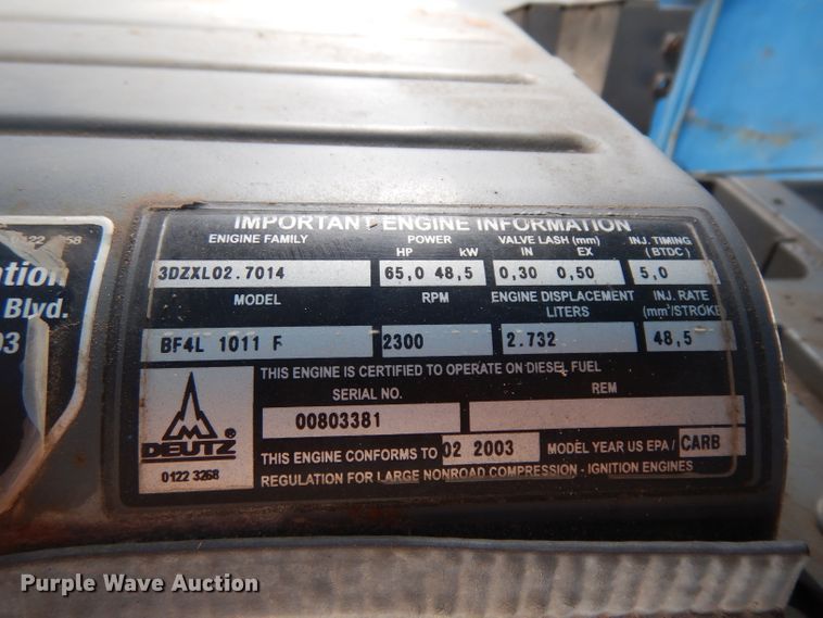 image for item GY9205 2003 Putzmeister TK40 concrete pump