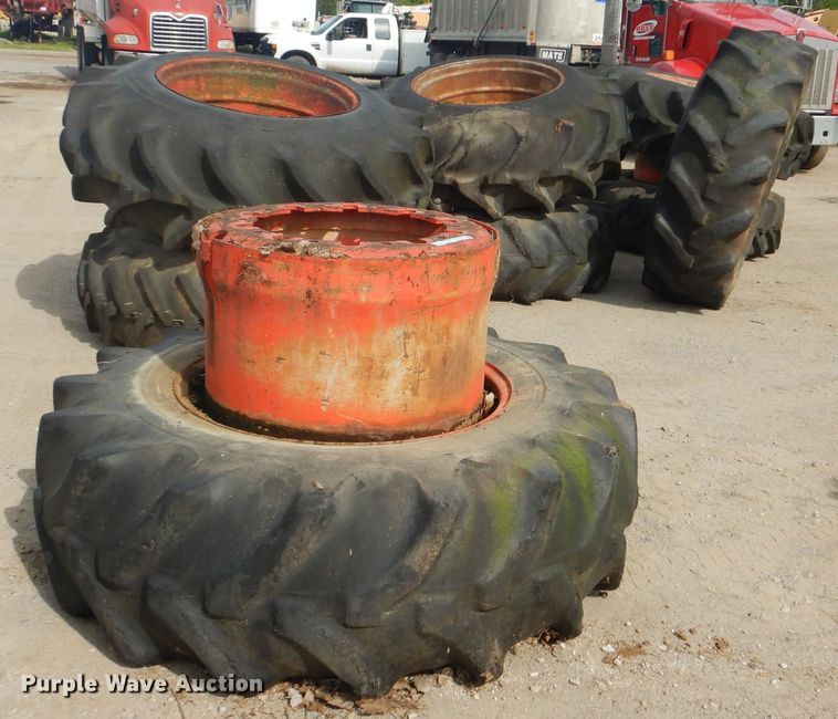 image for item GY9823 (8) 20.8-34 tires and wheels