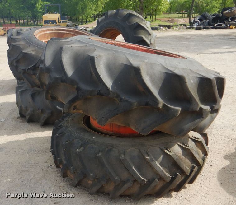 image for item GY9823 (8) 20.8-34 tires and wheels