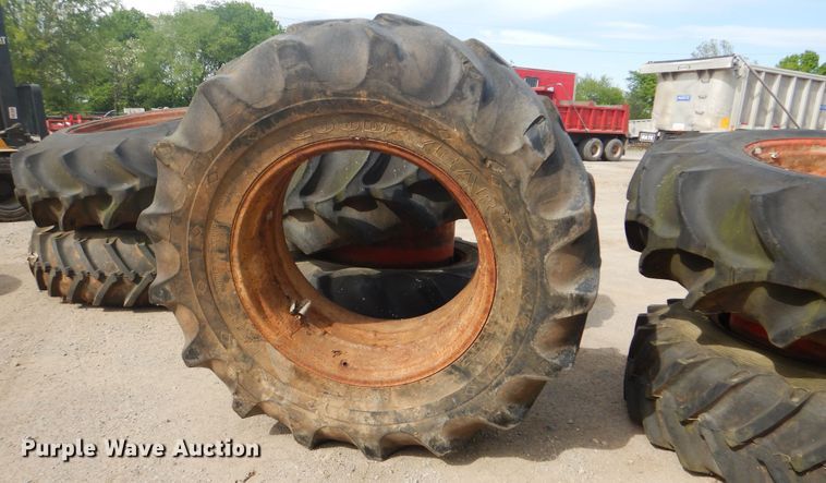 image for item GY9823 (8) 20.8-34 tires and wheels