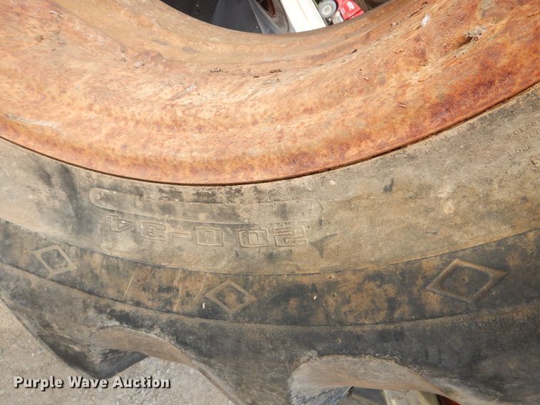 image for item GY9823 (8) 20.8-34 tires and wheels