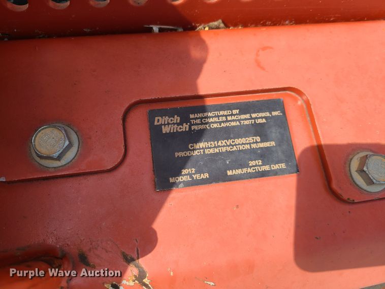 image for item K5848 2012 Ditch Witch RT45 trencher