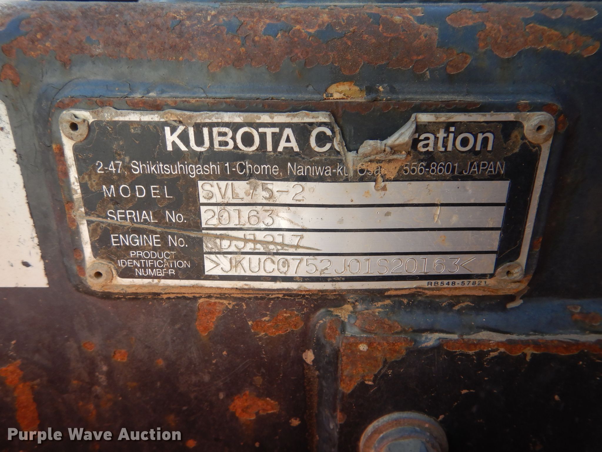 Kubota SVL75-2 tracked skid steer loader in Arkoma, OK | Item DG8526