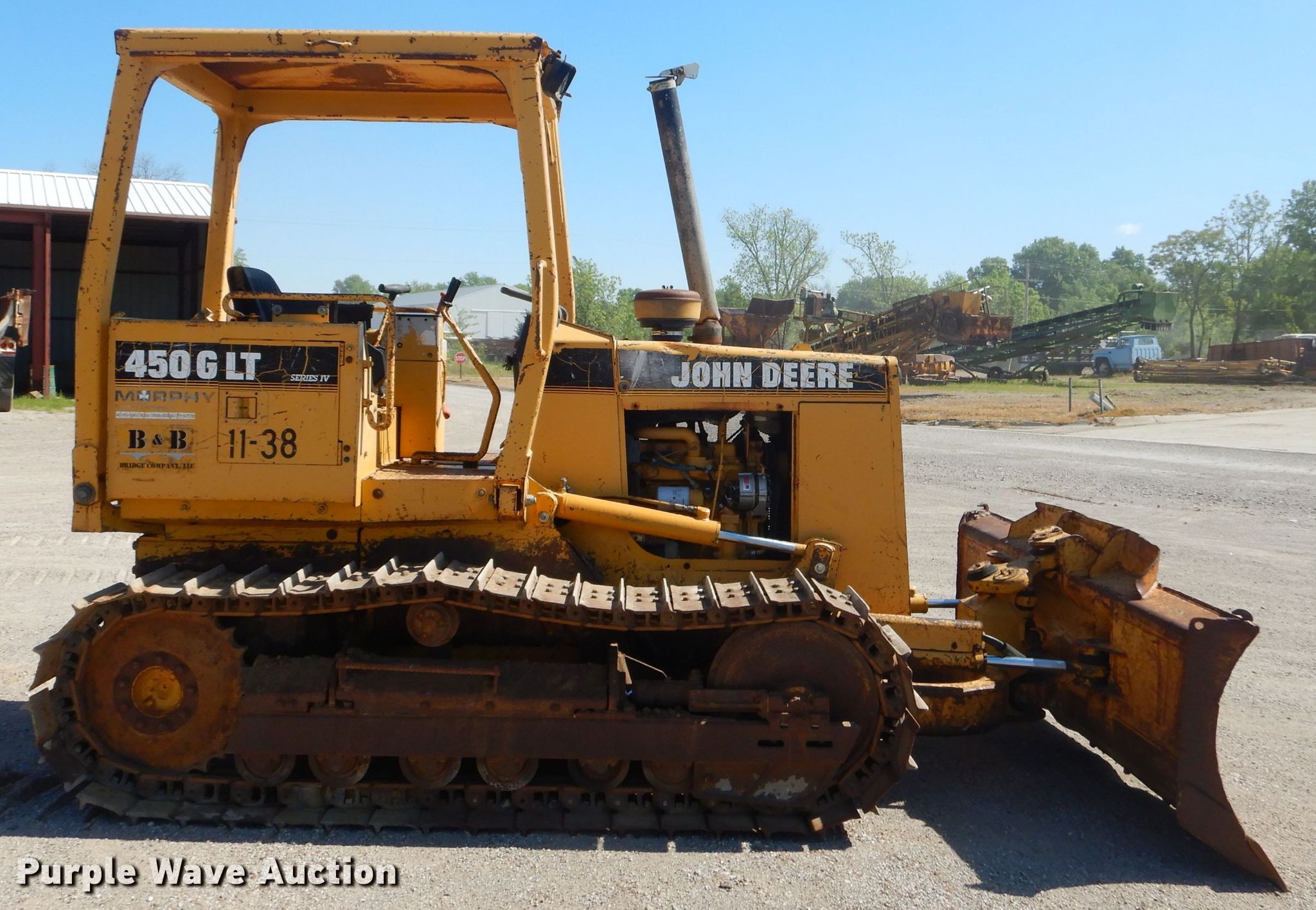 1995 John Deere 450G LT crawler dozer in Saint Paul, KS Item GN9258