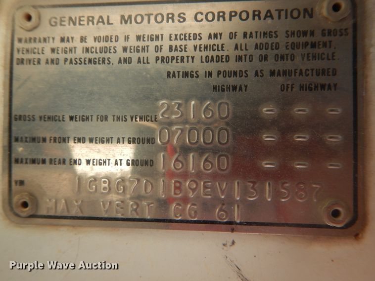 image for item DF3136 1984 Chevrolet 70 dump truck