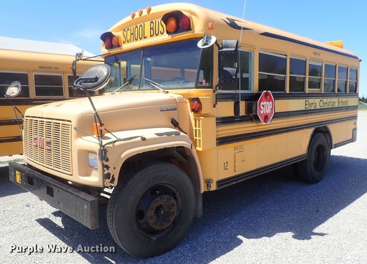 image for item DG3168 1995 GMC B7 school bus