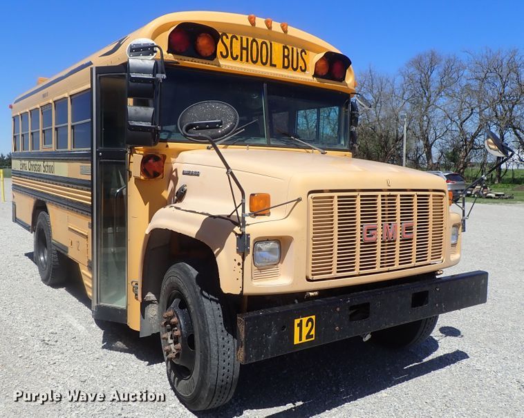 image for item DG3168 1995 GMC B7 school bus