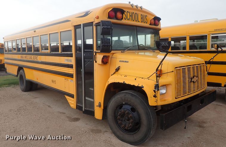 image for item DG3172 1998 Chevrolet Blue Bird school bus
