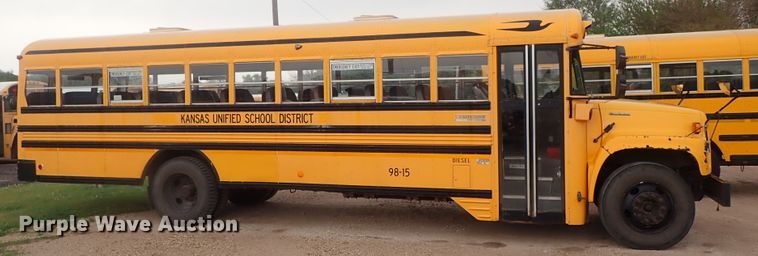 image for item DG3172 1998 Chevrolet Blue Bird school bus