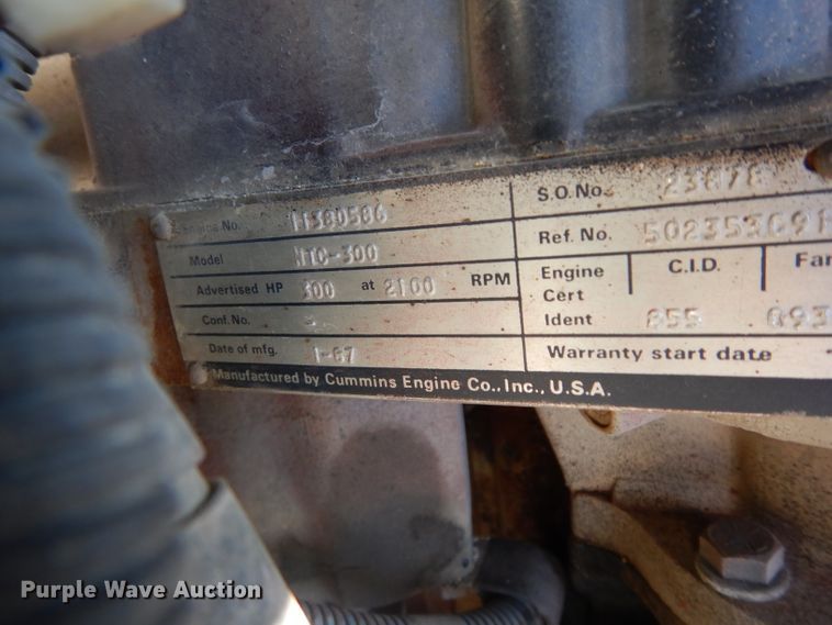 image for item DG6495 1987 International S2600 pumper fire truck