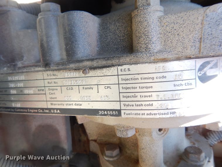 image for item DG6495 1987 International S2600 pumper fire truck