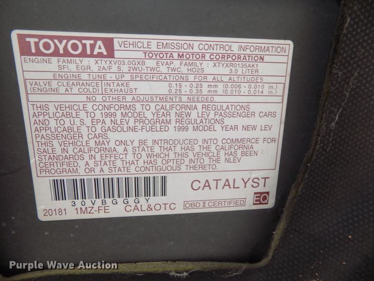 image for item GW9034 1999 Toyota Camry