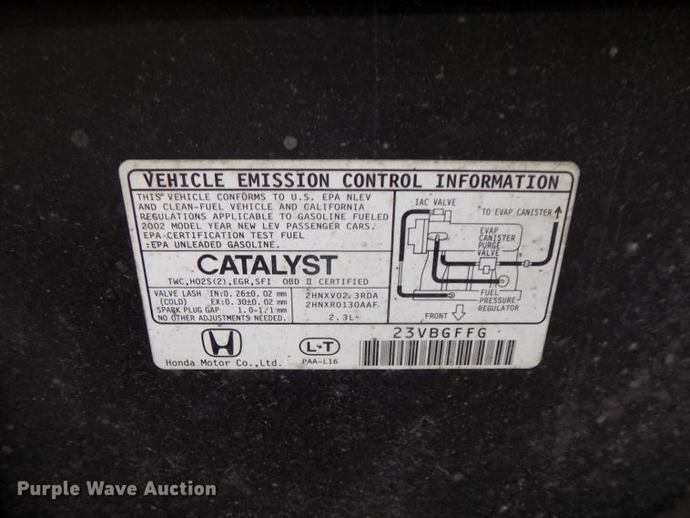 image for item GW9043 2002 Honda Accord