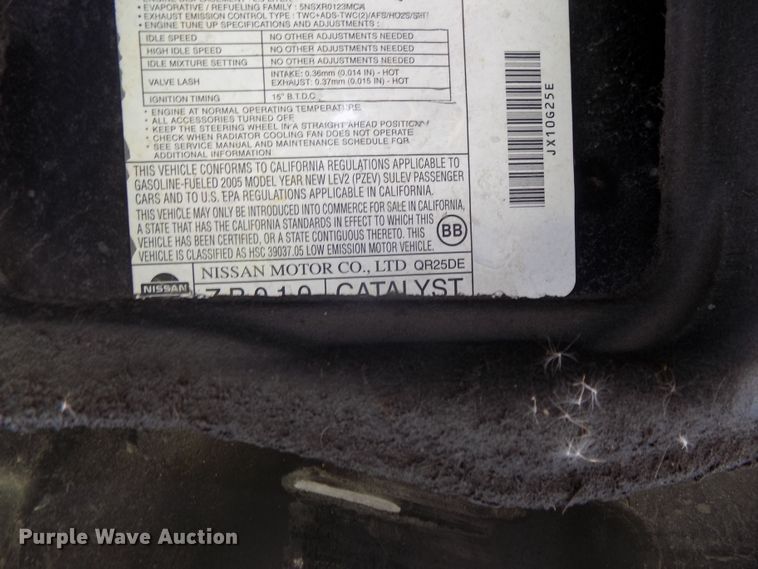 image for item GW9045 2005 Nissan Altima