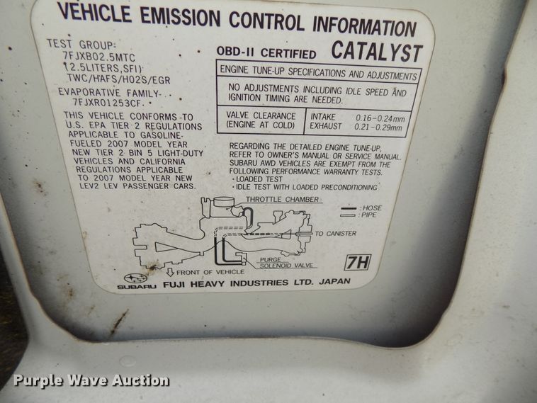 image for item GW9051 2007 Subaru Forester  SUV