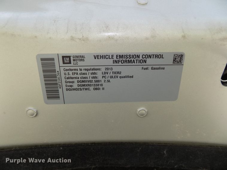 image for item GW9052 2013 Chevrolet Malibu