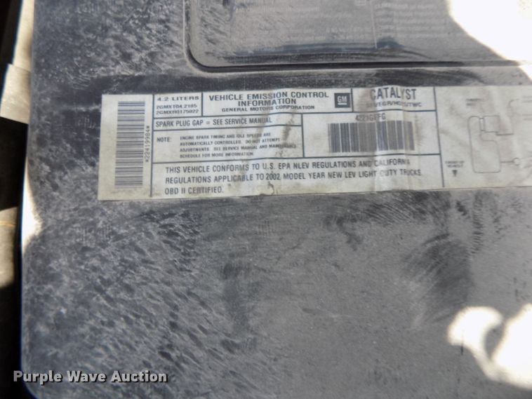 image for item GW9058 2002 Chevrolet TrailBlazer  SUV