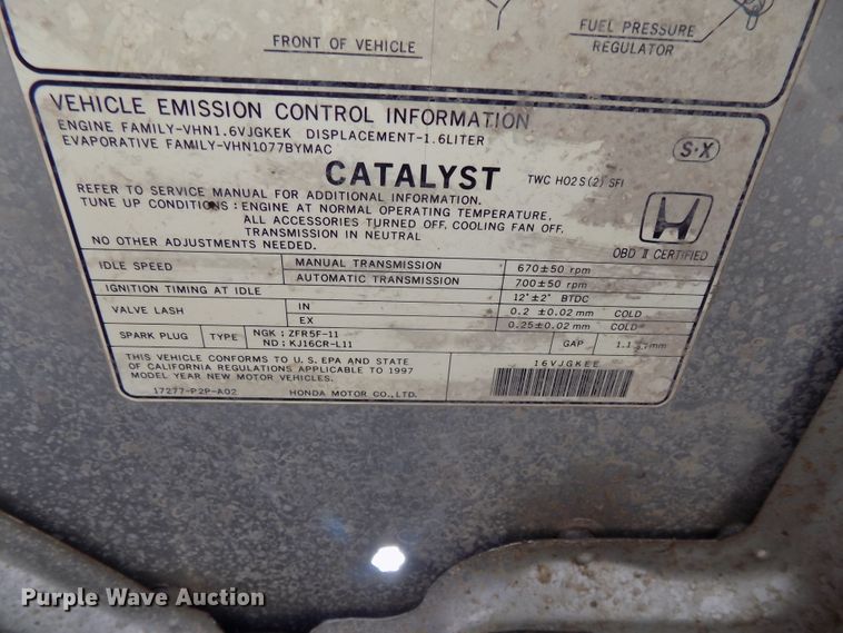 image for item GW9059 1997 Honda Civic