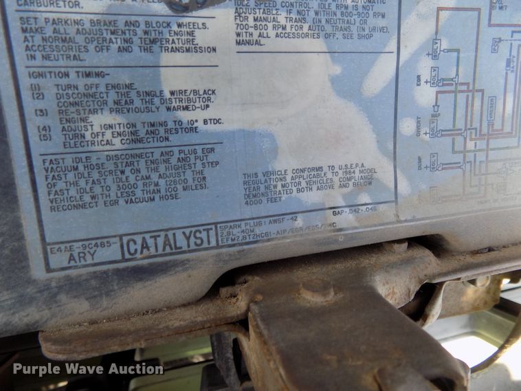 image for item GW9061 1984 Ford Ranger  pickup truck