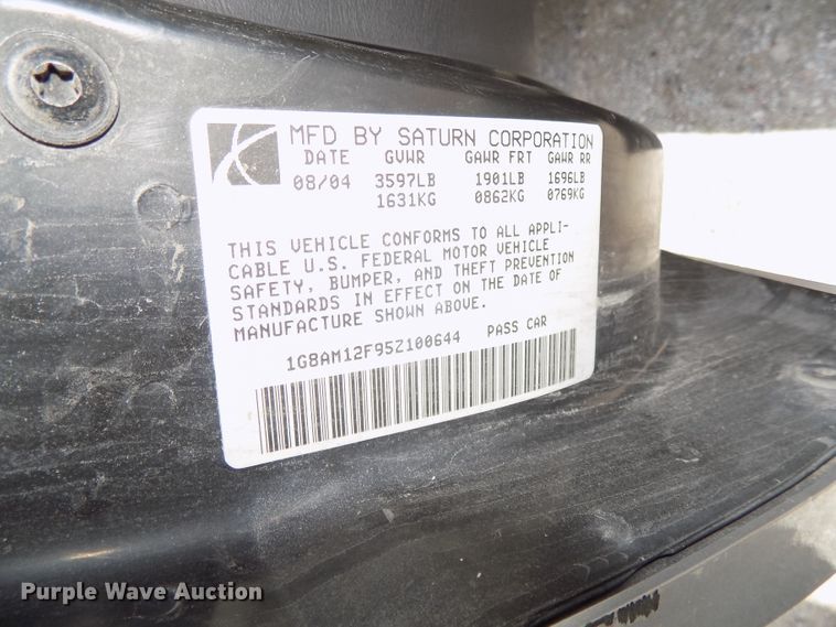 image for item GW9065 2005 Saturn Ion