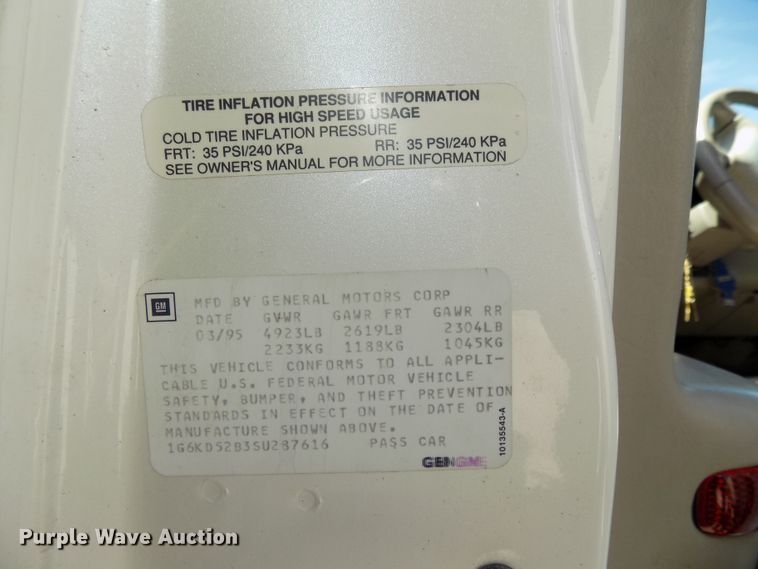 image for item GW9066 1995 Cadillac DeVille