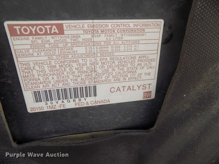 image for item GW9079 1998 Toyota Camry