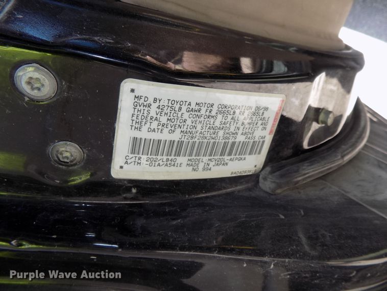 image for item GW9079 1998 Toyota Camry