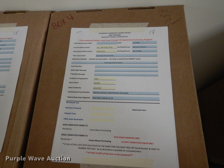 image for item GW9897 Approximately 190 Samsung tablets