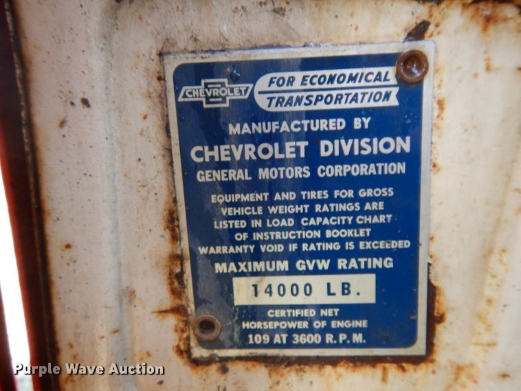 image for item GY9001 1955 Chevrolet 4100 pumper fire truck