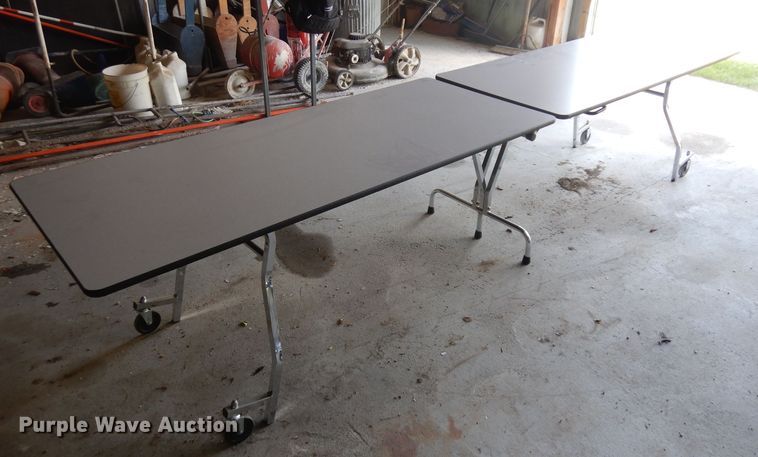 image for item GY9197 (12) folding cafeteria tables