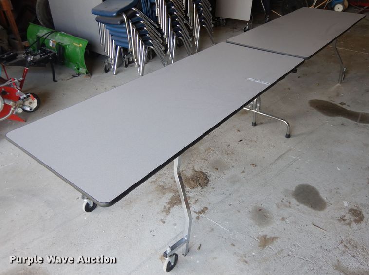 image for item GY9197 (12) folding cafeteria tables