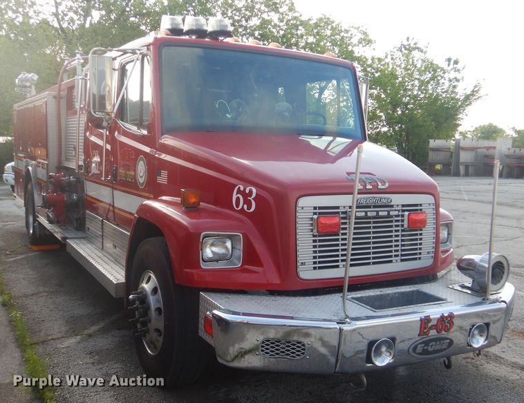 image for item GY9838 1996 Freightliner FL80 pumper fire truck