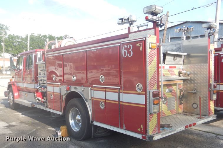 image for item GY9838 1996 Freightliner FL80 pumper fire truck