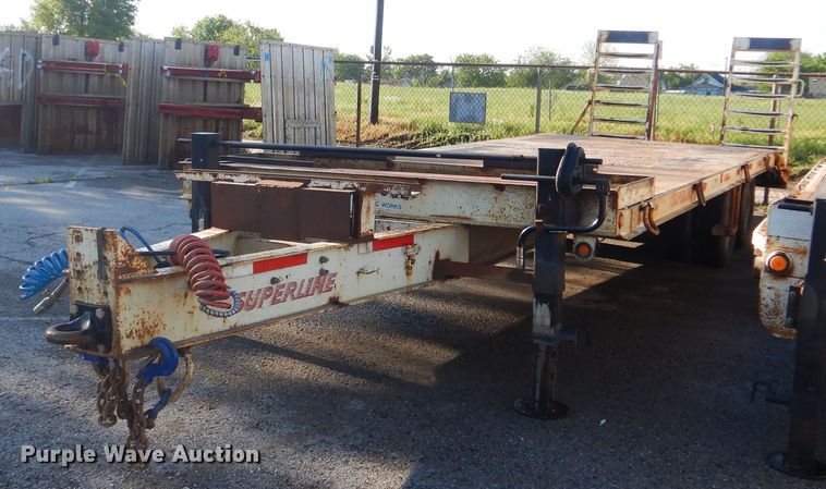 image for item GY9839 1993 Superline DD10 equipment trailer
