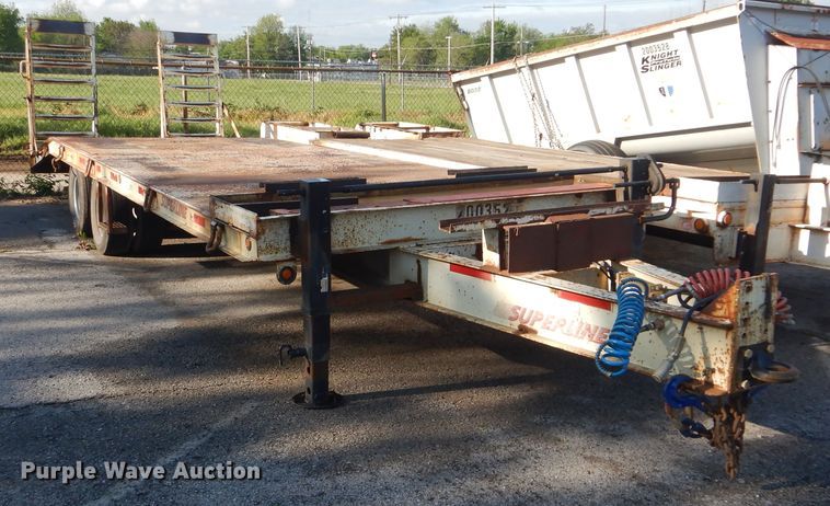 image for item GY9839 1993 Superline DD10 equipment trailer