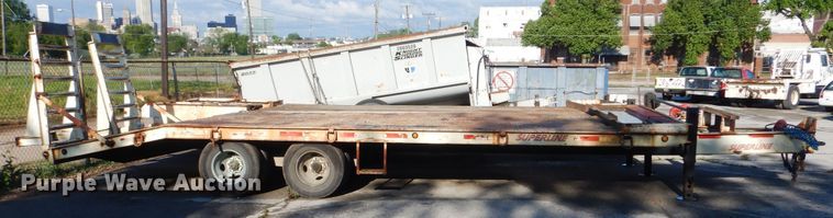 image for item GY9839 1993 Superline DD10 equipment trailer