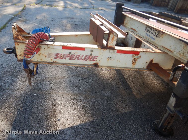 image for item GY9839 1993 Superline DD10 equipment trailer